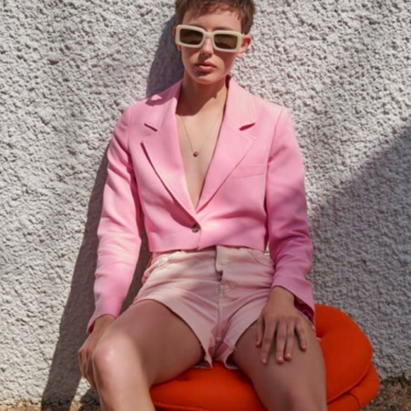 Zara Jackets & Blazers - Pink cropped blazer from Zara